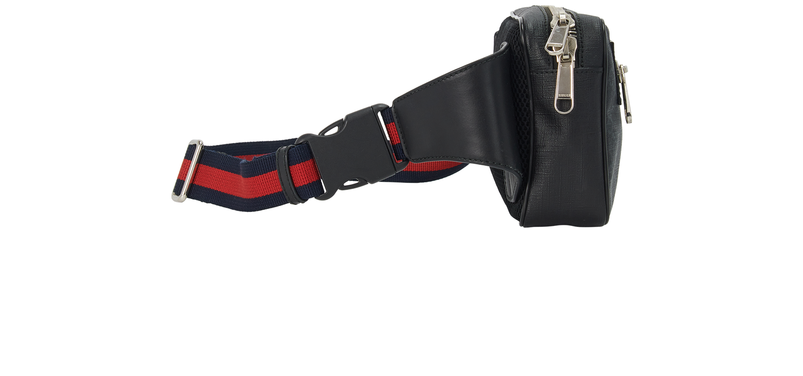 GG Belt Bag, &pound;480, Handbags, Black, Canvas, Side view